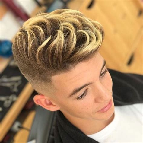 red hair with blonde highlights male - Reuben Bowie