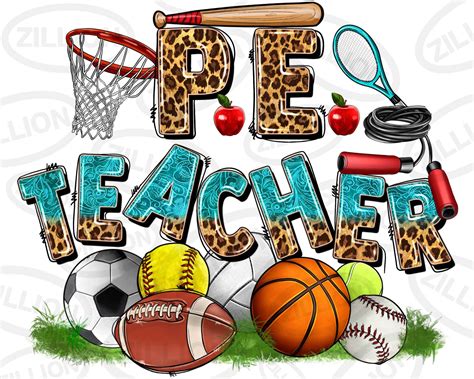 PE Physical Education Teacher Png Sublimation Design Download,teacher
