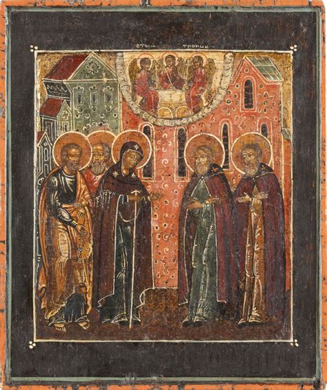 Russian School, 17th Century | THE APPEARANCE OF THE MOTHER OF GOD TO ...