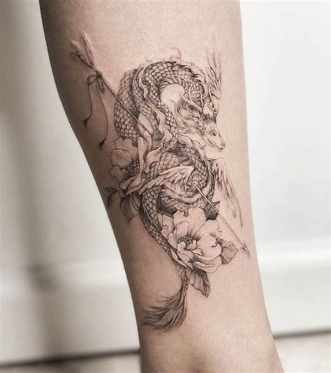 Dragon And Lotus Flower Tattoos | Best Flower Site