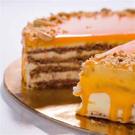 Безглутенова лешникова торта с портокалов крем - Easy Cake