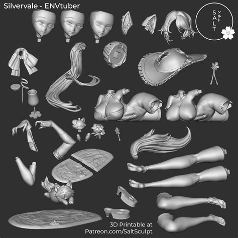 👙 Silvervale - EN Vtuber・ 3D File for 3D printing・Cults