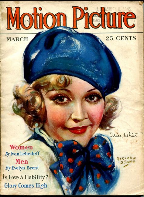 Motion Picture 3/1930-Alice White-Marland Stone-VG/FN: (1930) Magazine