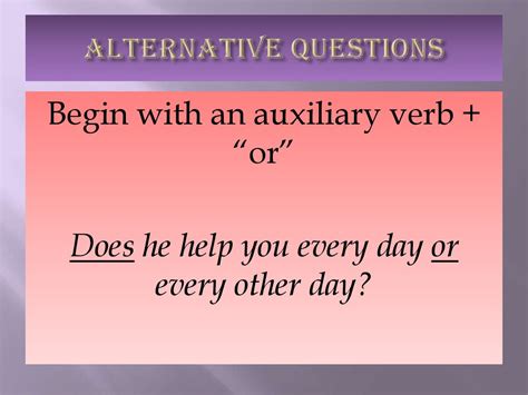 Types of questions in english - презентация онлайн