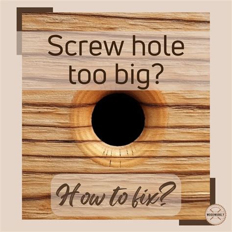 fix  screw hole    big top  methods