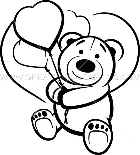 Teddy Bear Holding A Heart Drawing | Free download on ClipArtMag