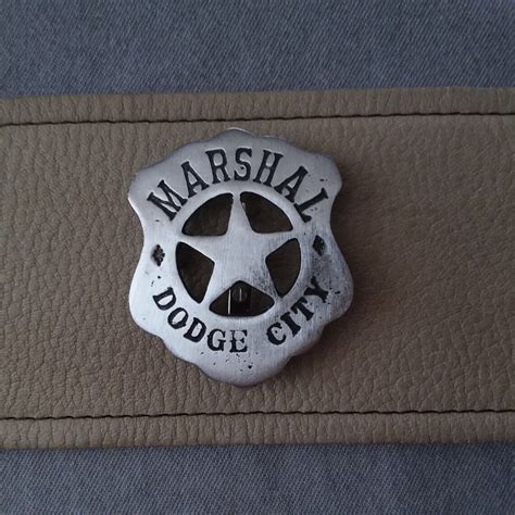 Marshal Dodge City Badge With Pin Back made in the USA | Etsy