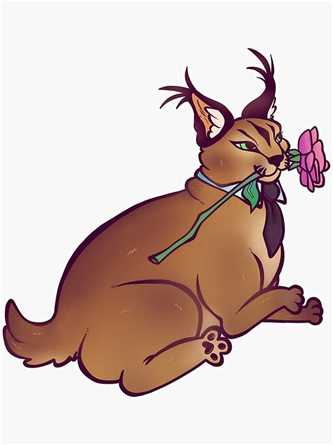 "Fancy Floppa" Sticker for Sale by TentacleMaiden | Redbubble