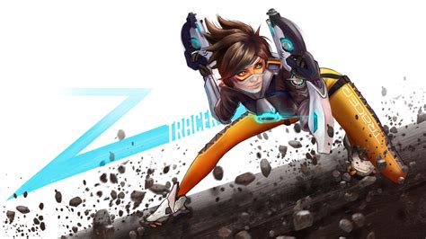 Tracer Overwatch Digital Art 4k Wallpaper,HD Games Wallpapers,4k