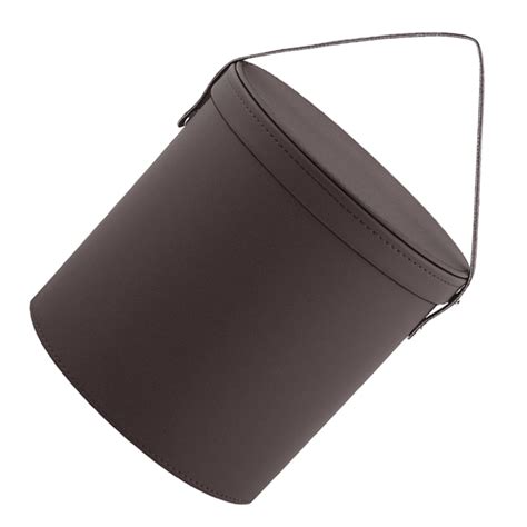 Hemoton Mini Car Trash Can Hanging Automotive Garbage Container PU ...