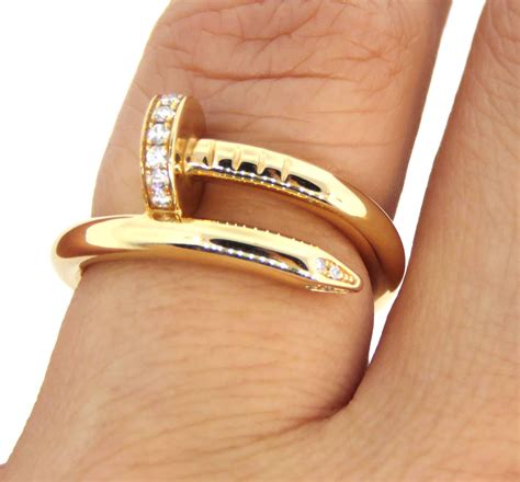Cartier Diamond Pink Gold Juste Un Clou Nail Ring at 1stDibs | cartier ...