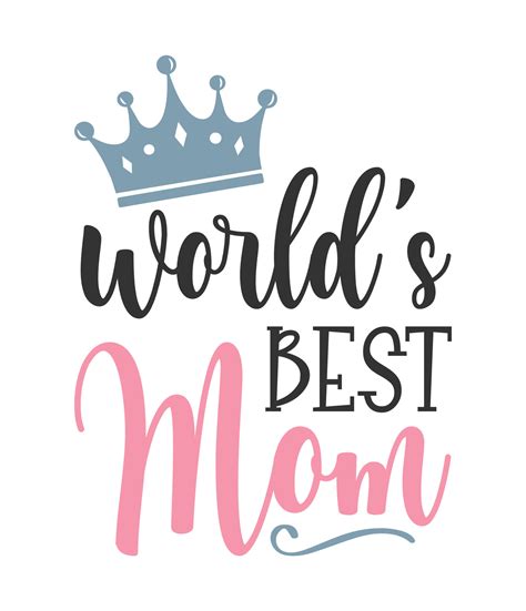 world's best mom t shirt design. mom svg design. 21861265 Vector Art at