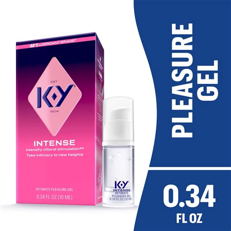 K-Y Intense Pleasure Gel Lube, Water Based Personal Lubricant For