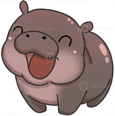 Pygmy Hippopotamus illustration 55624110 PNG