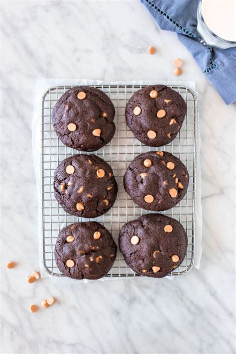 Dark Chocolate Peanut Butter Cookies - Just so Tasty