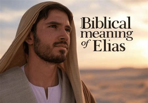 Biblical meaning of Elias