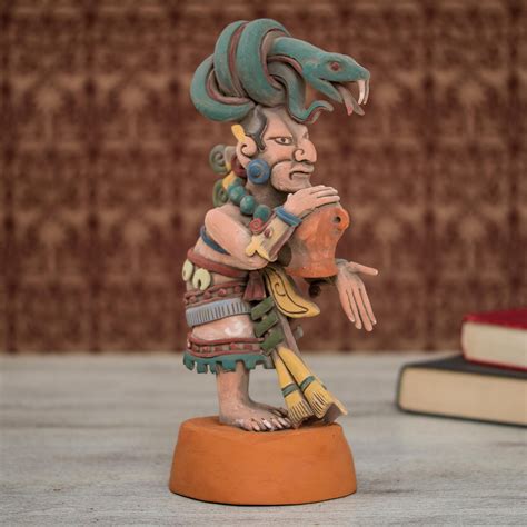 Ceramic Sculpture of Mayan Goddess Ixchel from Mexico - Mayan Goddess