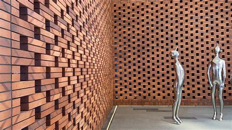 The facade design of ganged brick creates countless possibilities ...
