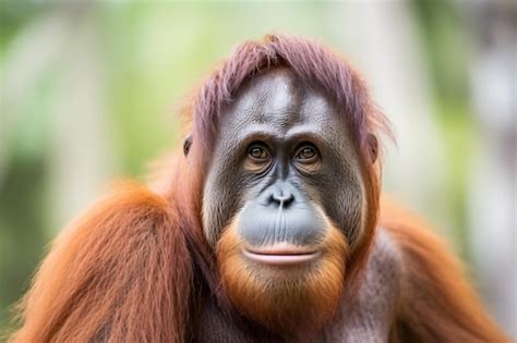 Premium AI Image | a close up of a monkey with a very long hair