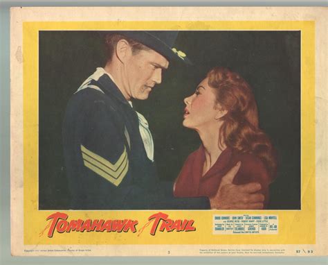 Tomahawk Trail- Chuck Connors-Susan Cummings-Color-Lobby Card-11x14-FN