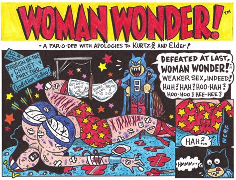 WONDER WOMAN 7-PAGE PARODY - Original Art Parody Dexter Cockburn