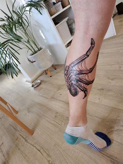 Facehugger, by Jason @ Free Spirit Tattoo, Manly, NSW : r/LV426