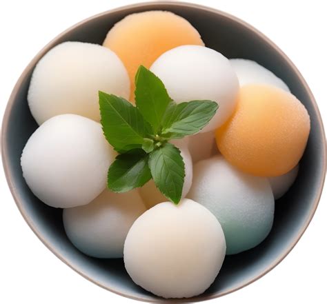 Image of Delicious-looking Mochi. AI-Generated. 32187878 PNG