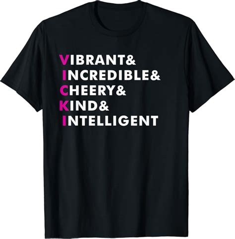 Amazon.com: Vicki Name Shirt Personalized Gift T-Shirt : Clothing ...