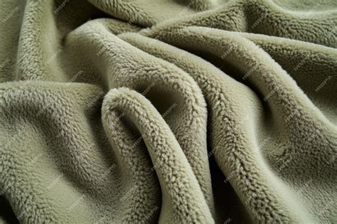 soft green fleece fabric texture premium ai generated image