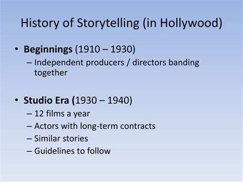 PPT - Storytelling in Hollywood PowerPoint Presentation, free download ...