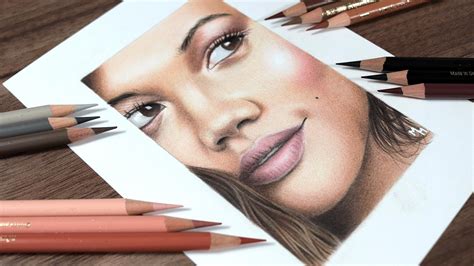 colored pencils  portrait drawing