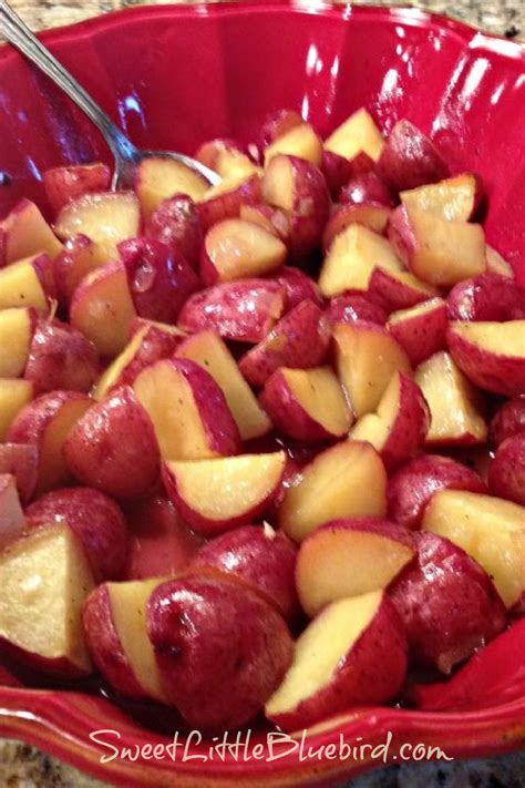 Honey Roasted Mini Red Potatoes - Sweet Little Bluebird