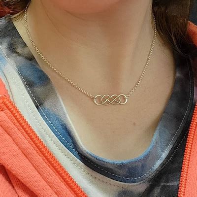 Infinity Symbol Necklace in Sterling Silver, Sturdy, Infinity Necklace ...