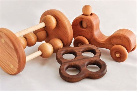 Wooden Baby Toys Set with Wheels