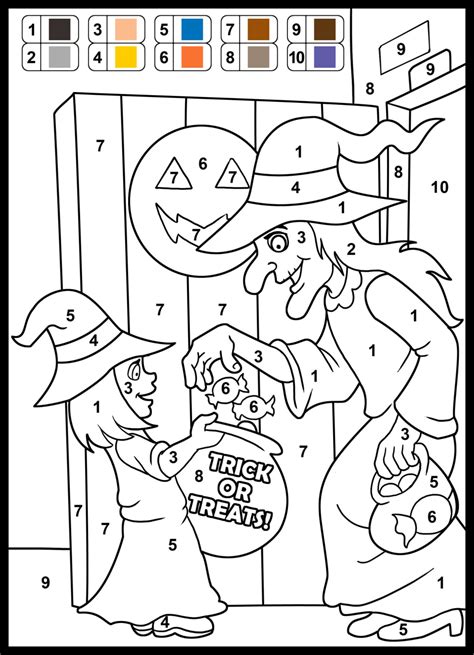 Halloween Math Coloring Pages - 15 Free PDF Printables | Printablee