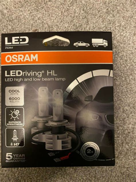 OSRAM 67210CW LEDriving HL H7 Headlight Bulb - 2 Pack for sale online ...