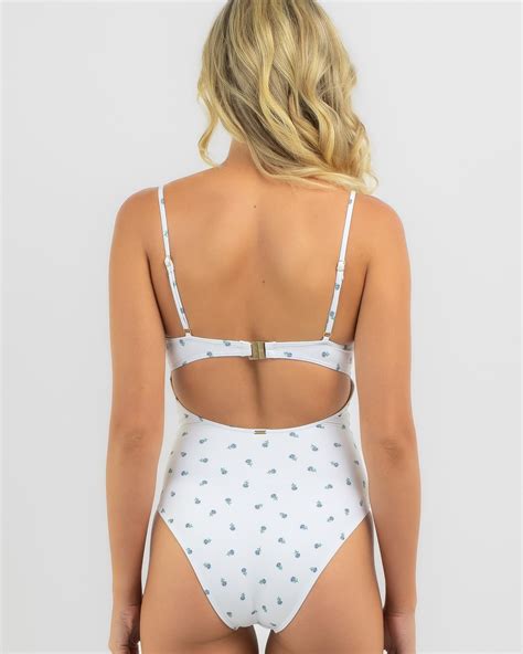 Shop Topanga Margurite One Piece Swimsuit In Blue - Fast Shipping