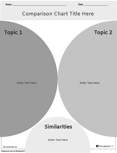 Free Custom Comparison Chart Template Maker