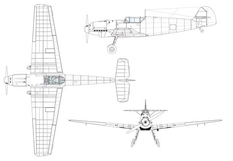 Чертежи Bf.109 C - Чертежи Messerschmitt Bf.109 - Фотоальбом - Bf.109