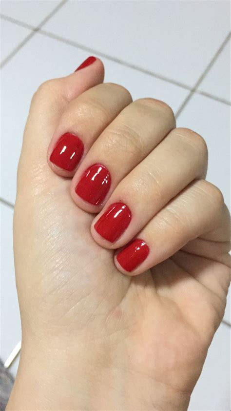 Unhas Curtinhas Vermelhas - Esmalte vermelho ️ | Unhas curtinhas vermelha, Unhas curtinhas pintadas ...