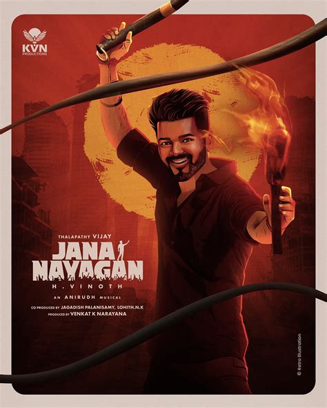 @retroillustration | Jana Nayagan fan made quick artwork🔥 #thalapathy #