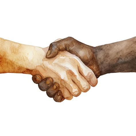 Premium Vector | Handshake watercolor paint