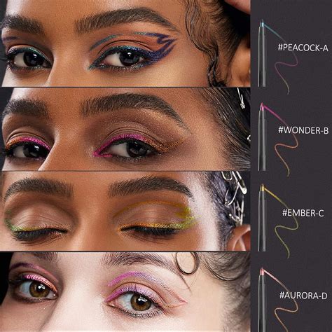 Erinde Multichrome Gel Eyeliner Pencil Glitter Metallic Intense Color