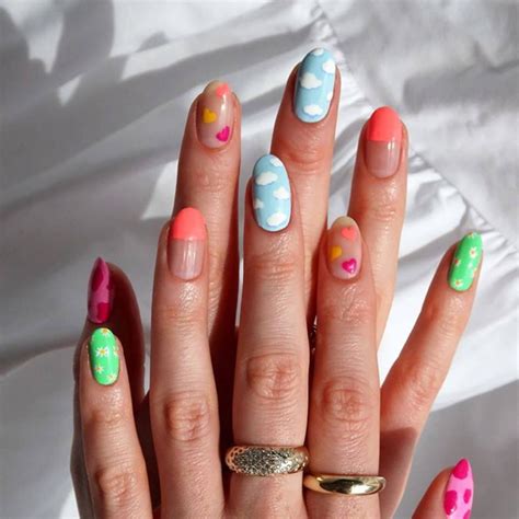 mix match nail art 1