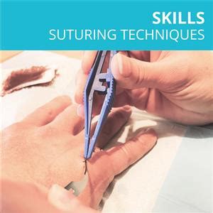 health sciences skills suturing techniques
