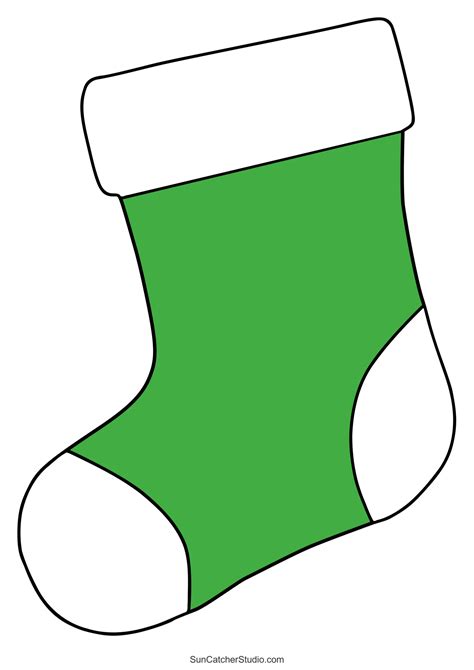 Christmas Stocking Printable Template Christmas Stocking Free Pattern