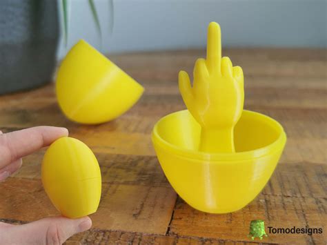 middle finger easter egg  tomodesigns   stl model