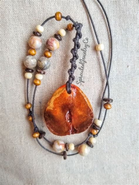 Rustic Necklace Necklace Rustic Jewelry Avocado Jewelry Avocado Avocado