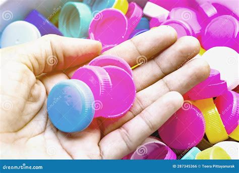 Recycled Plastic Bottle Caps Stock Photo - Image of bottle, recycled ...
