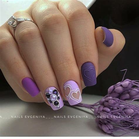 Нетипичный Маникюр | Nail jewels, Posh nails, Purple nails